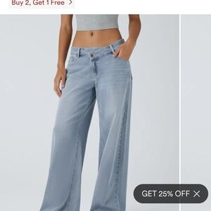HALARA Light Blue Flare Jeans